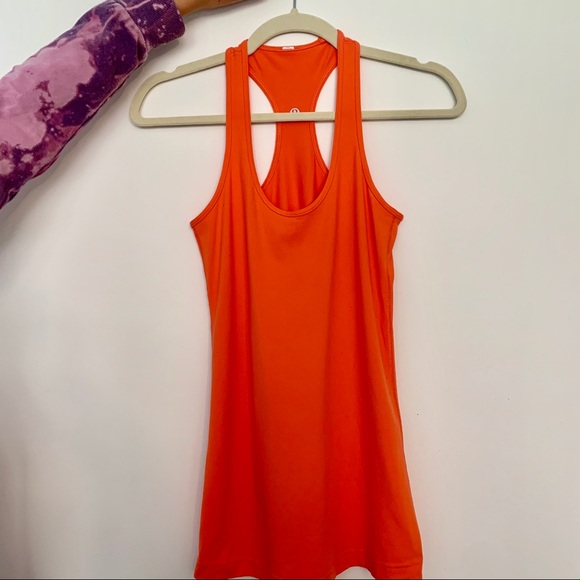 Lululemon Cool Racerback Tank - Orange - Picture 1 of 4